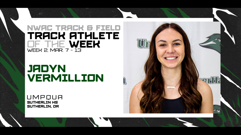 Week 2 Women's Track Athlete of the Week, Jadyn Vermillion