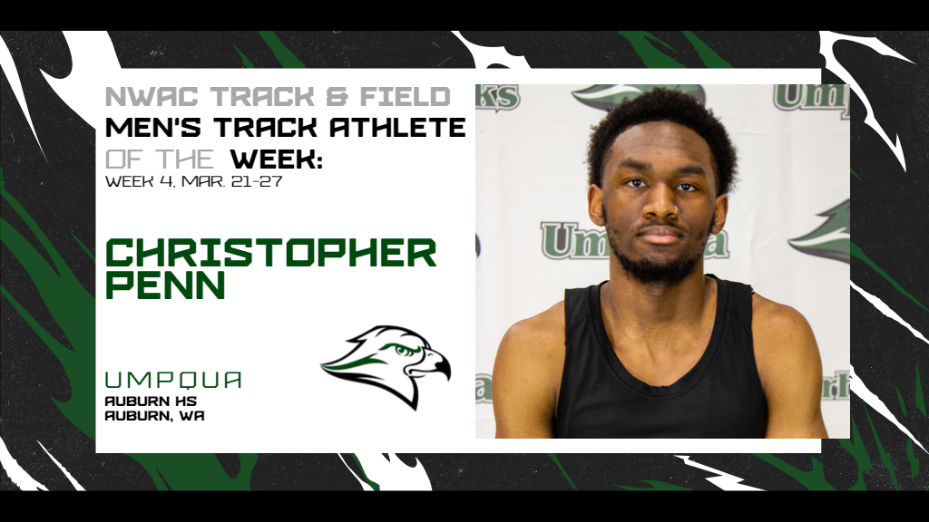Week 4 Men's Track Athlete of the Week, Christopher Penn