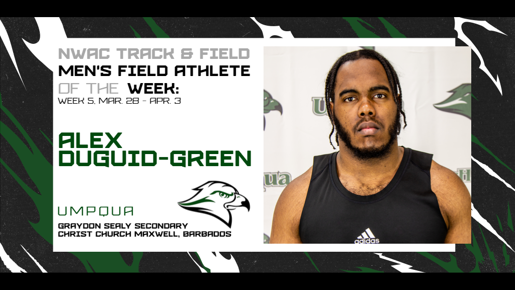 Week 5 Men's Field Athlete of the Week, Alex Duguid-Green