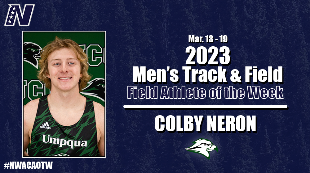 Week 3 Men's Field Athlete of the Week, Colby Neron