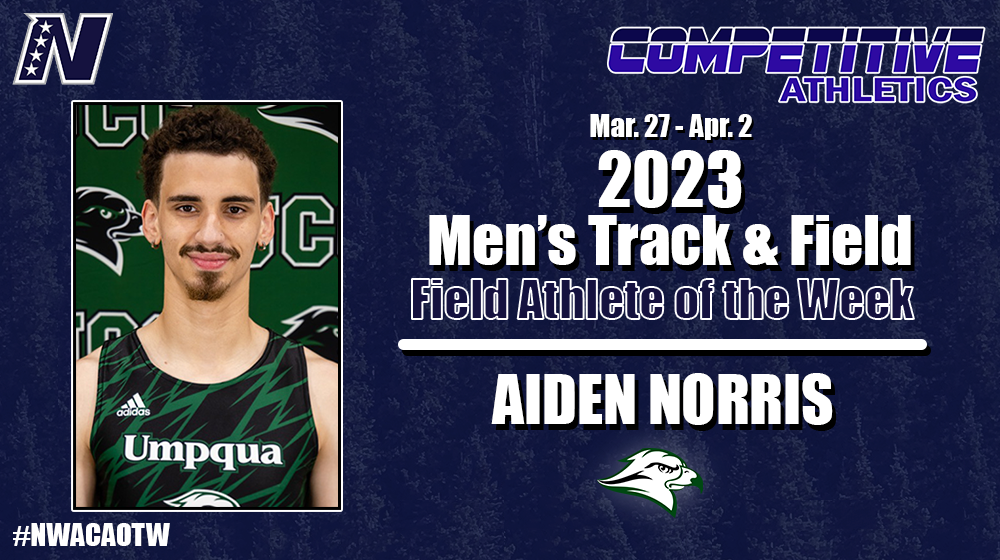 Week 5 Men's Field Athlete of the Week, Aiden Norris