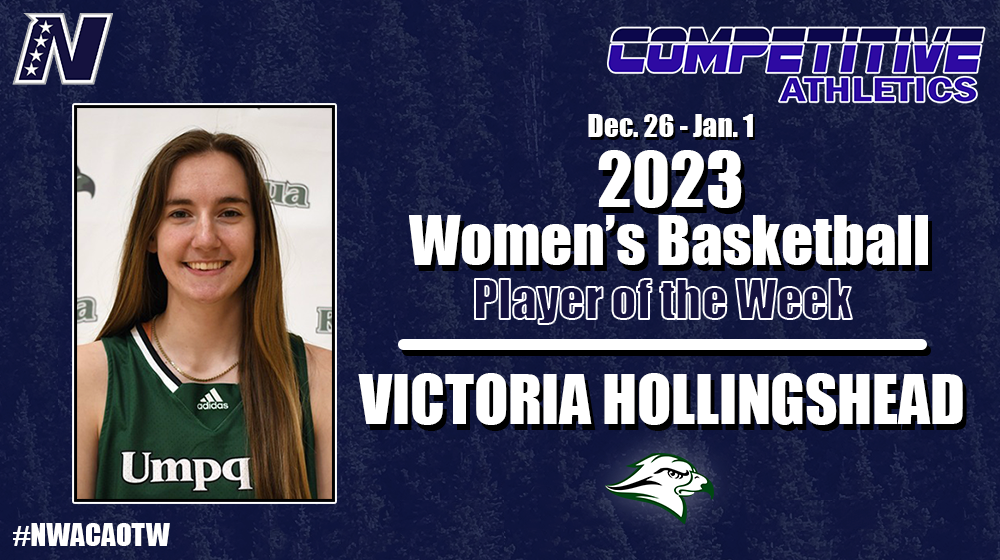 Hollingshead Named NWAC Athlete of the Week, Dec. 26 - Jan. 1