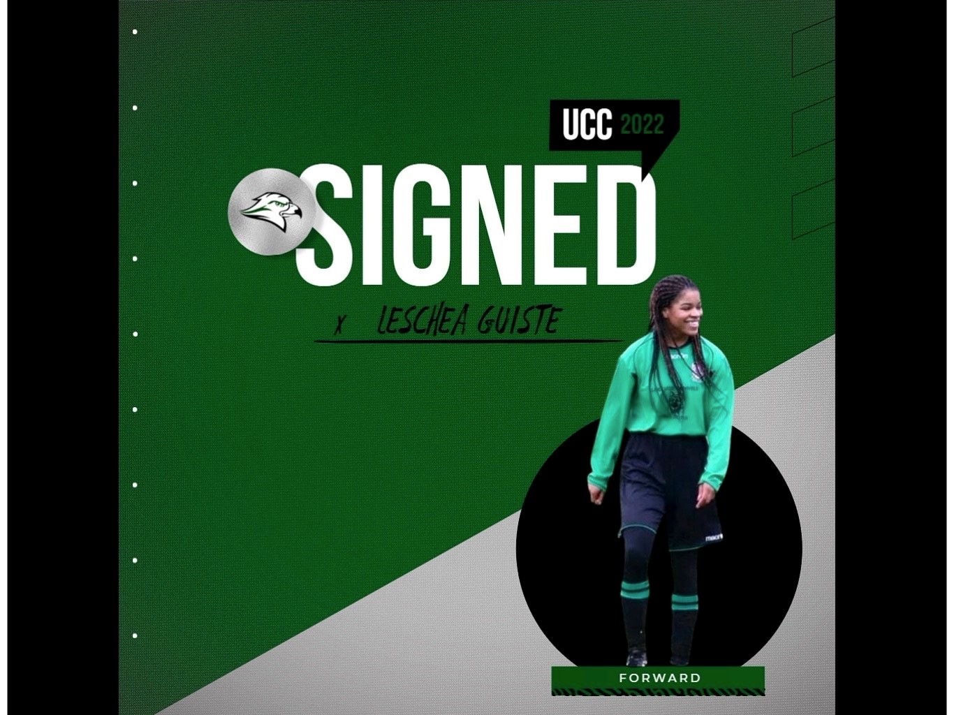 Leschea Guiste Signs with UCC Women's Soccer