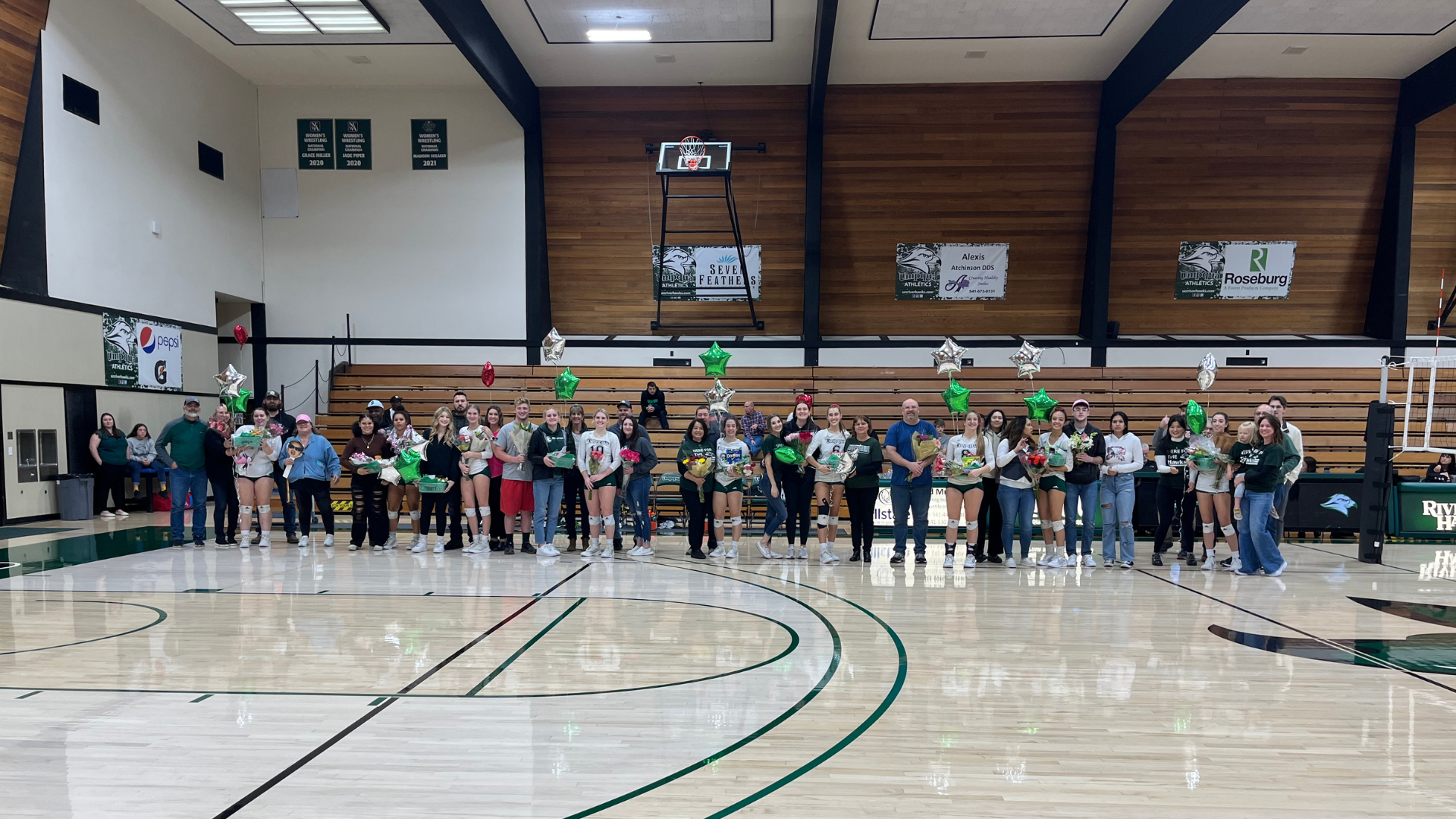Hawks Celebrate Sophomore Night with a 4 Set Win