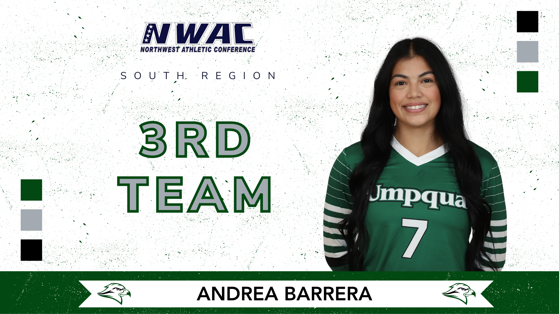 Barrera Earns NWAC Honors