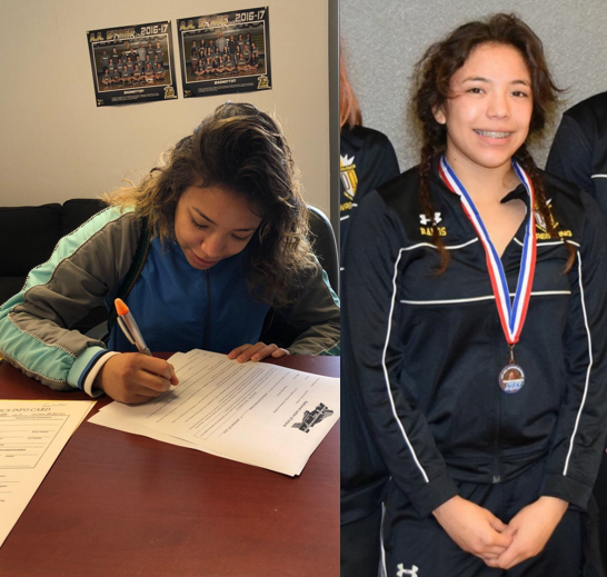 Women's Wrestling Signs California State Placer